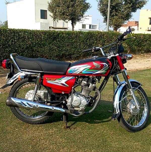 Honda CG 125 Red 2023 sticker (Exchange Honda CD 70 model 2024 ) 9