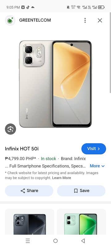 infiix hot 50 i 0