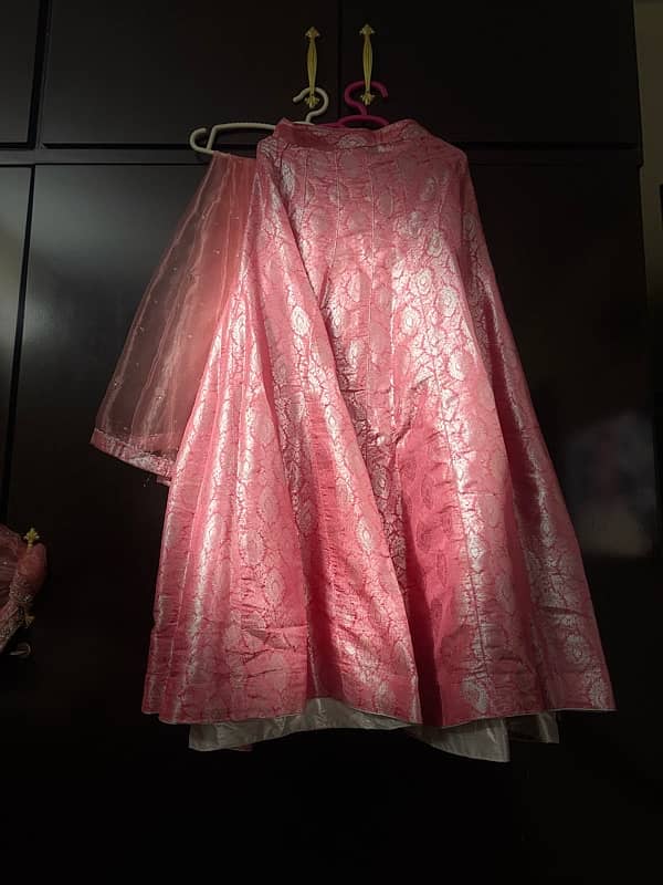 pink sharara frock 4