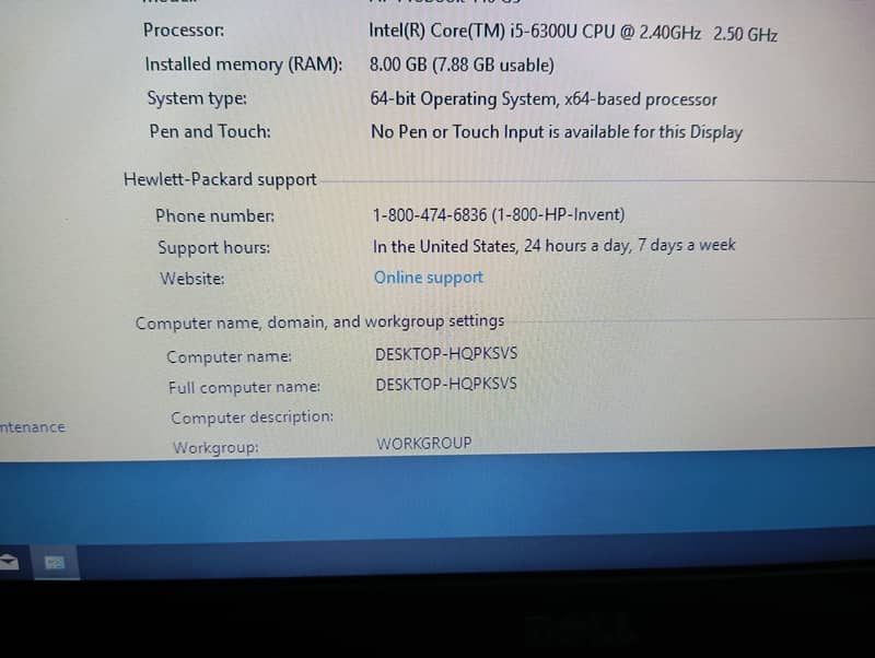 Dell Latitude e5470 i5 (6th Generation)08gb ddr4,128gb SSD 7