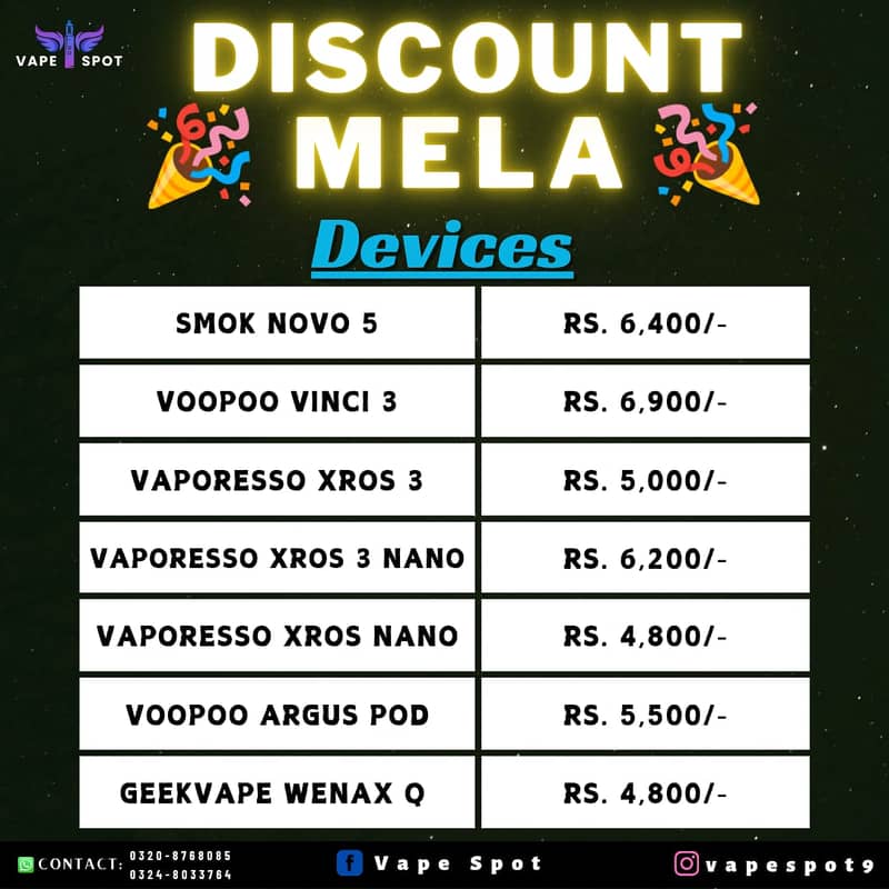 VAPE: DISCOUNT MELA 1