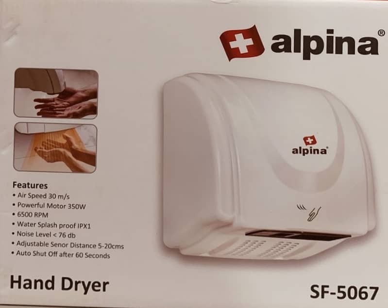 Siemens Hand Dryer, Jet Hand Dryer, Hot n Cold Hand Dryer,Alpina 5