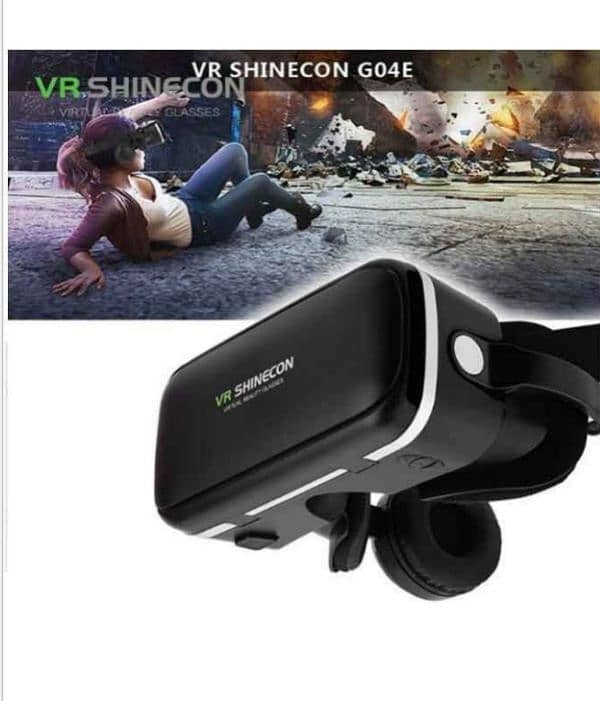 Shinecon 6 Generations 3D VR Glasses Headset With Earphones 3