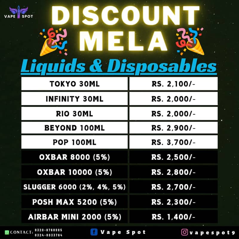 VAPE: DISCOUNT MELA 0