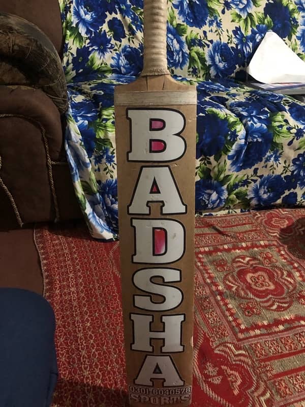 badshah sport’s original coconut wood bat with bat cover 6