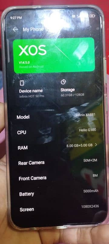 Infinix hot 50 pro 0