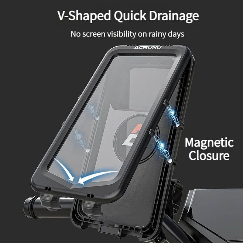 Motorcycle Phone Holder Waterproof Cell Phone Holder 0