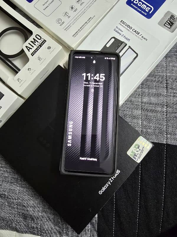 Samsung  fold 5  12gb 512gb black official PTA 1