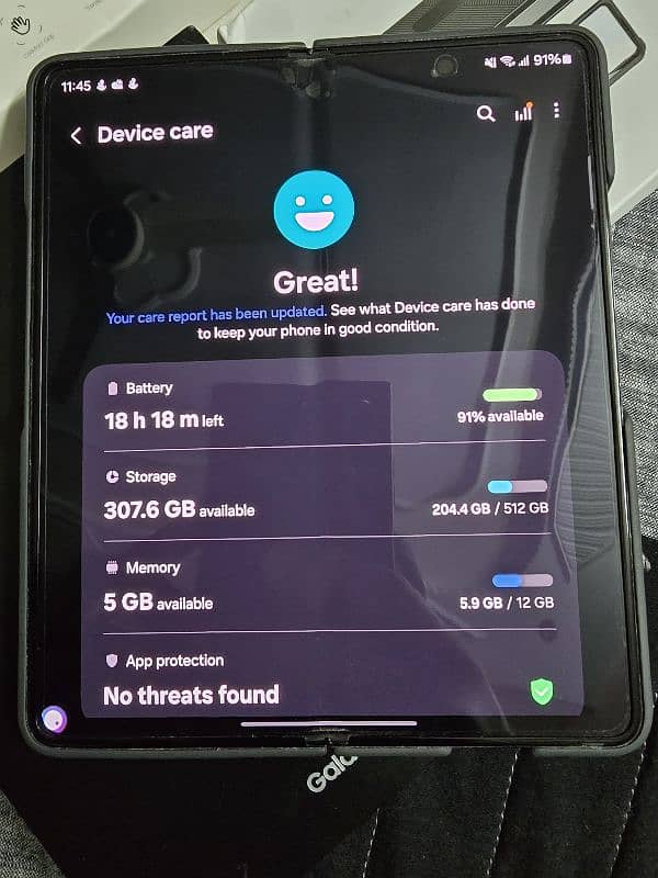 Samsung  fold 5  12gb 512gb black official PTA 4