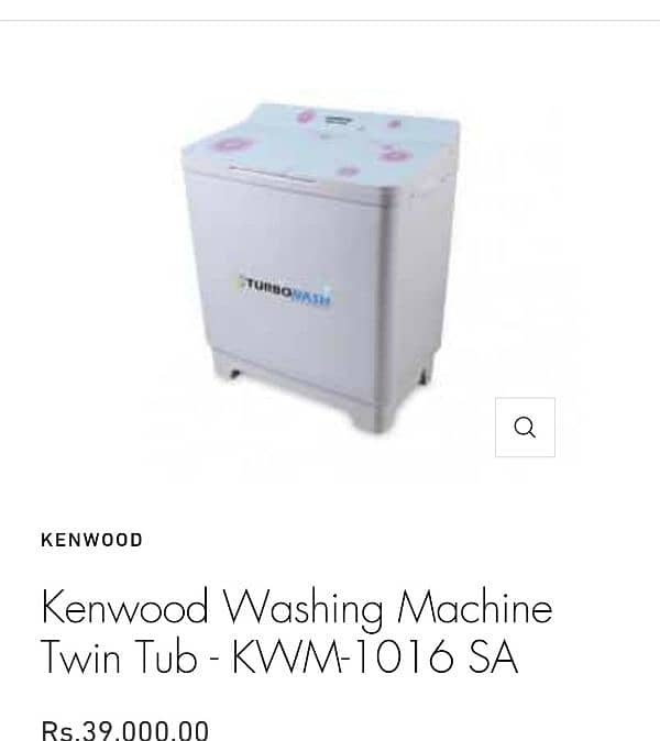 Kenwood washing machine 1