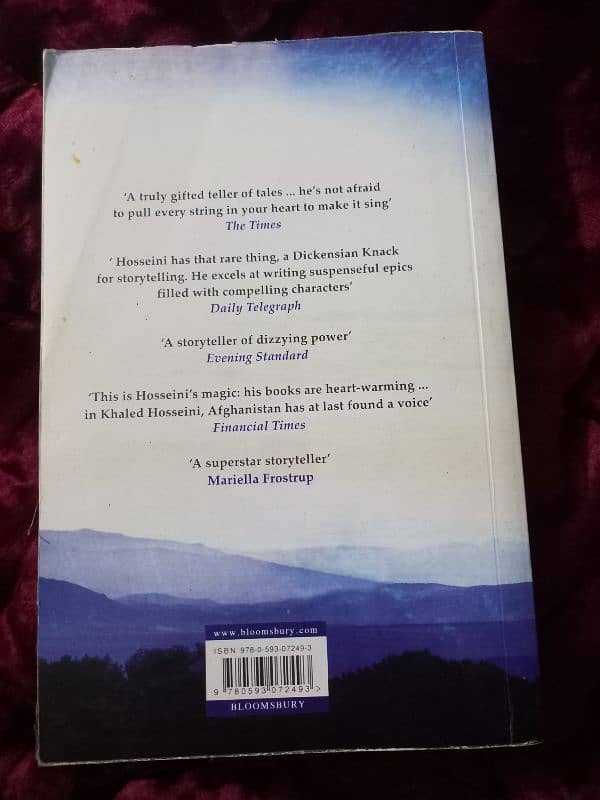 And the Mountains Echoed English Novel by Khalid Hosseini. 1