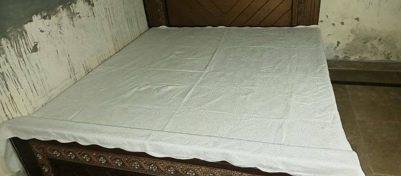 King Size used bed for sale in good condition without mattress 1