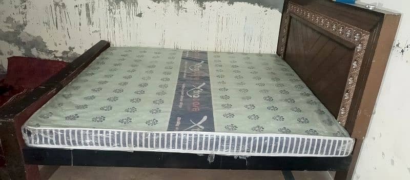 King Size used bed for sale in good condition without mattress 3