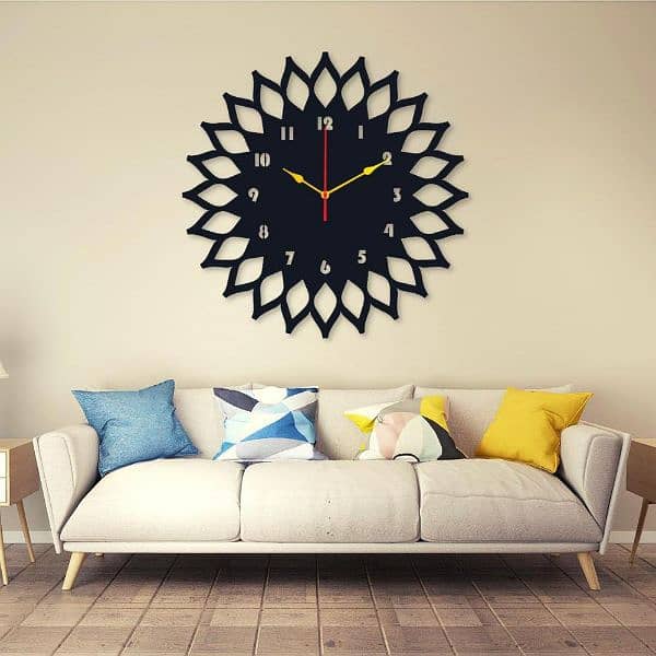 Sun Round Analogue Wall Clock 1