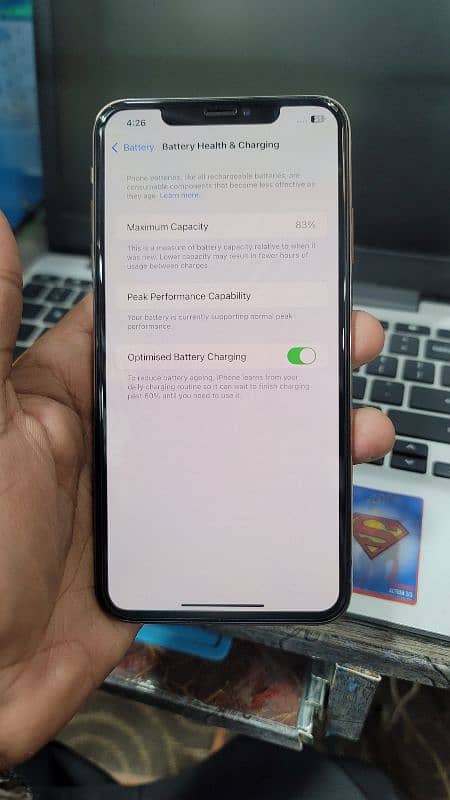 iphone xmax 256 PTA approved duel sim 83 BH 03110154058 3