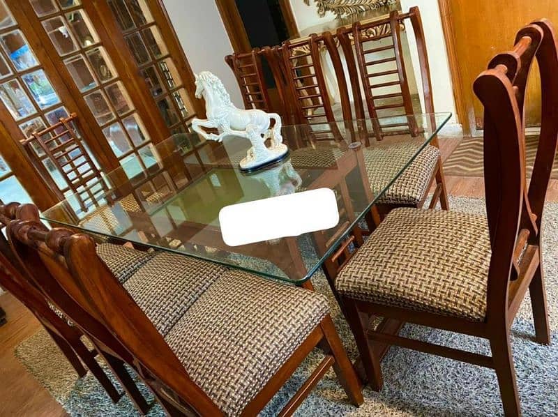 8 chairs dinning table new 0