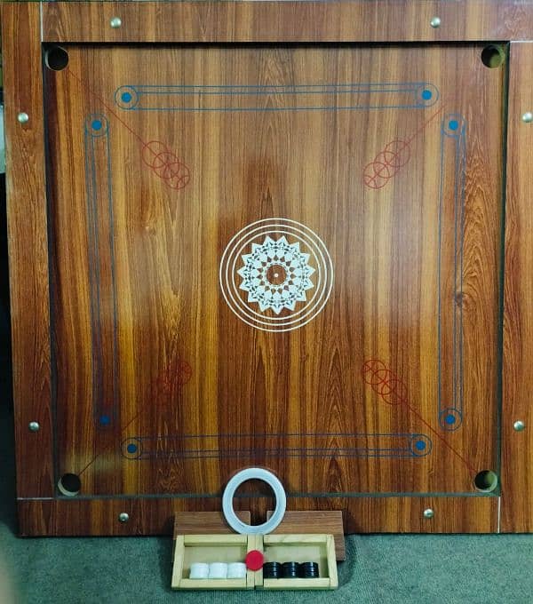 Carrom board with all equipments 1