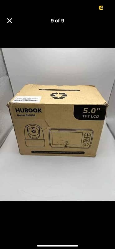 Hubook SM652 Baby Monitor with Camera Audio 5.0" Screen TFT LCD 8