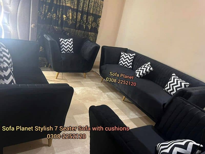 Sofa Set 5 Seater/ L shape with 5 cushions big sale till 31st December 19