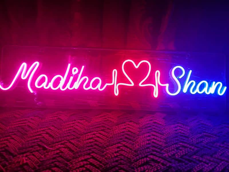 customized neon sign for home decor business 0