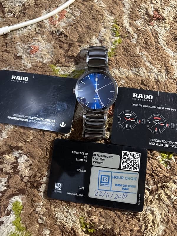 Rado centrix silver titanium 0