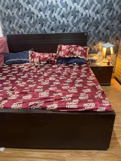 king size bed with moltiform spring mattress