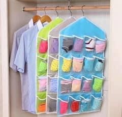 16 pocket multipurpose hanging organiser, pack of 3