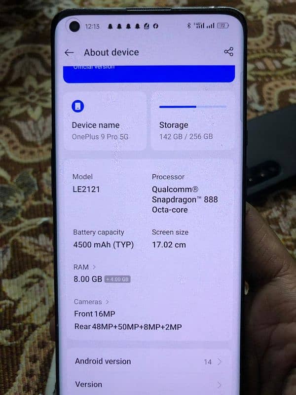 One plus 9 pro global 8+4gb/12gb dual sim 0