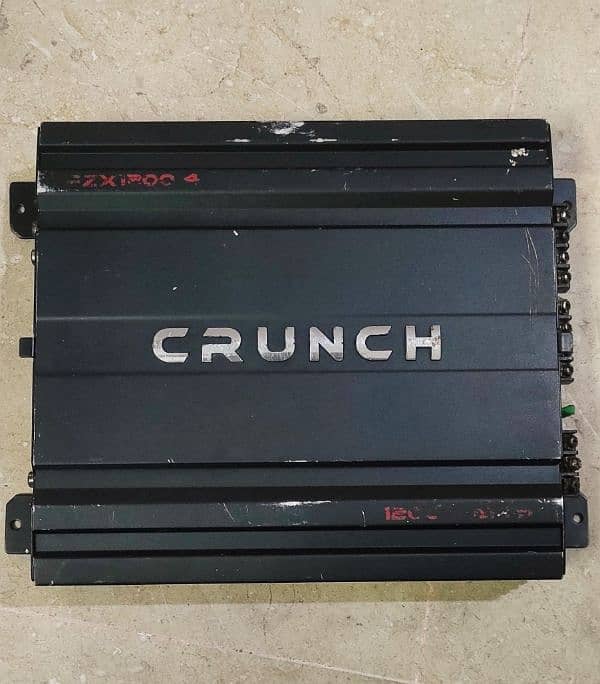 Crunch Audio USA Amplifier 4 channel ( for speaker woofer subwoofer) 0