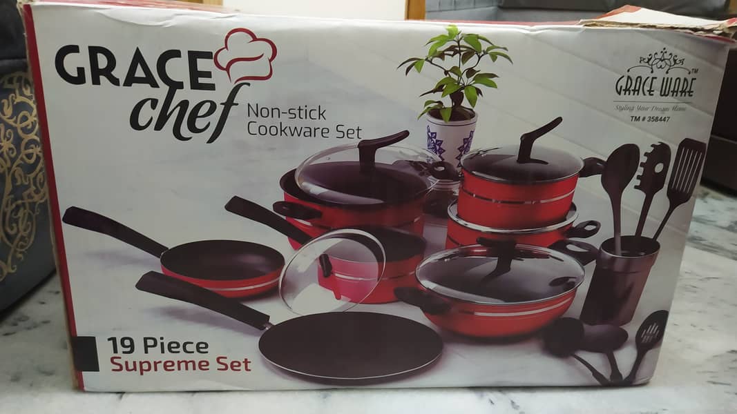 Grace Chef Non-stick Cookware Supreme Box Set (Graceware) 19