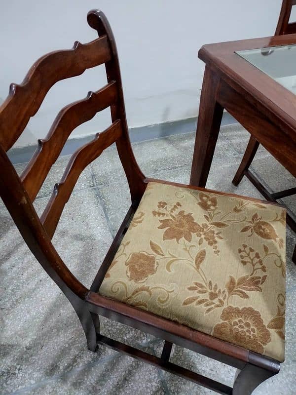 Wooden Dinning table and chairs 2