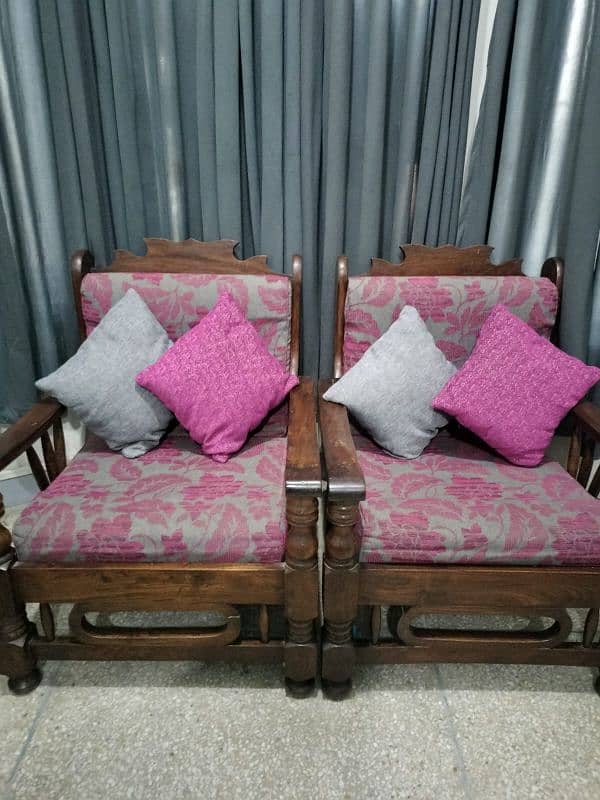 sheesham wood sofa set 0