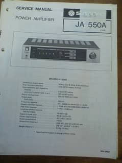 sanyo JA 550A Japani amplifier