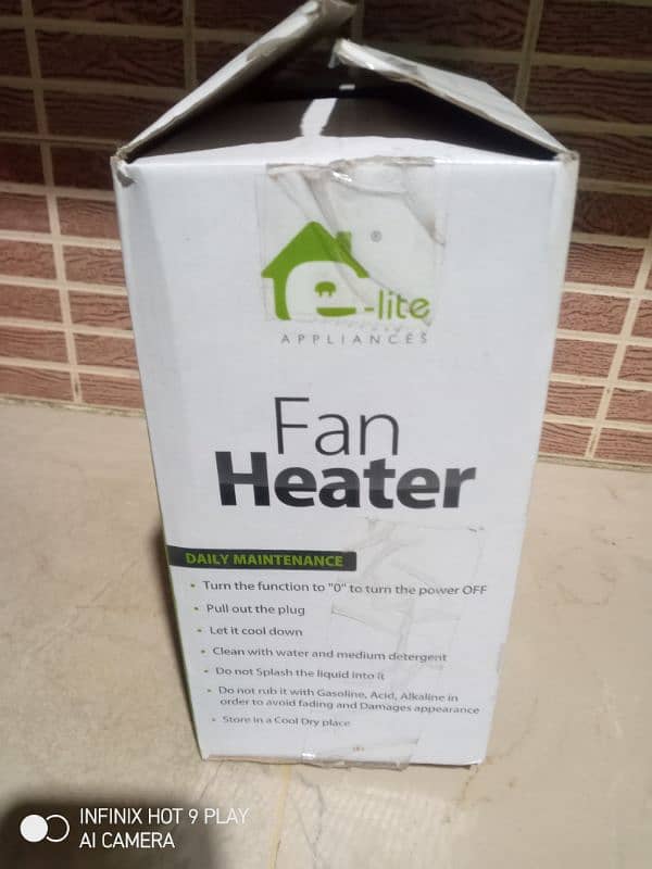 elite electric heater awesome condition 1