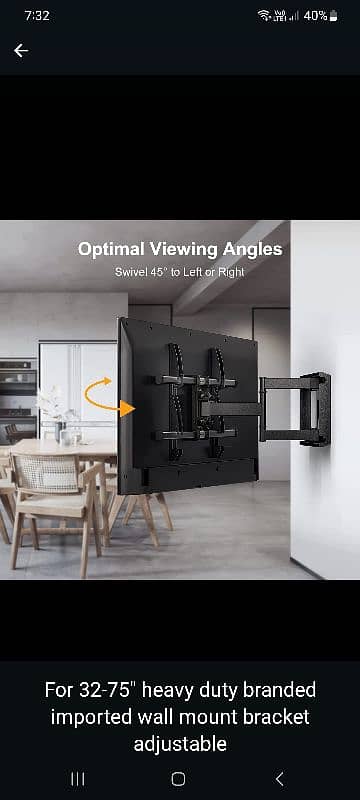 lcd led tv wall mount moving brackets 0