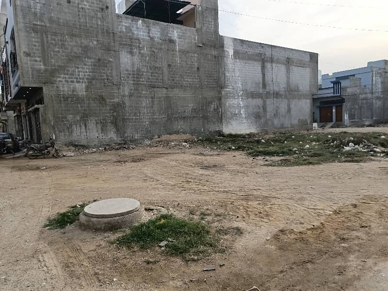 120 sq yard Transfer West Open plot for sale in SAADI GARDEN block 1 (IN FRONT OF BILAL MASJID) 4