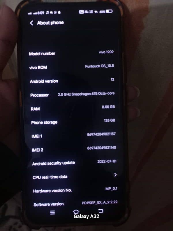 Vivo v17 pro for sale or exchange available with iphone 8