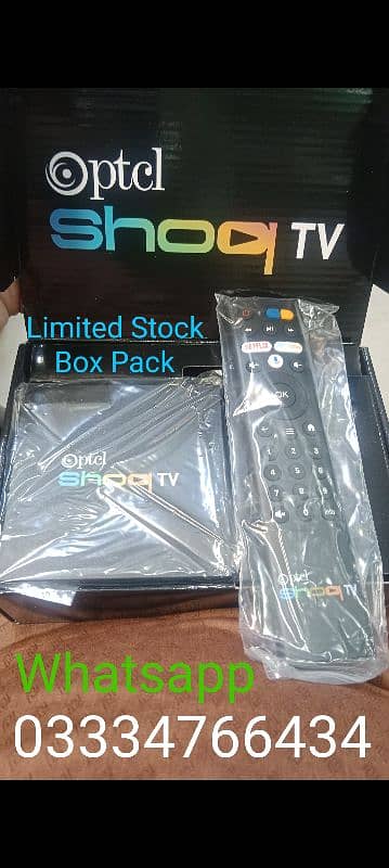 Ptcl Ufone Shouq TV IPTV Android Box New Available  Cash On Delivery 0