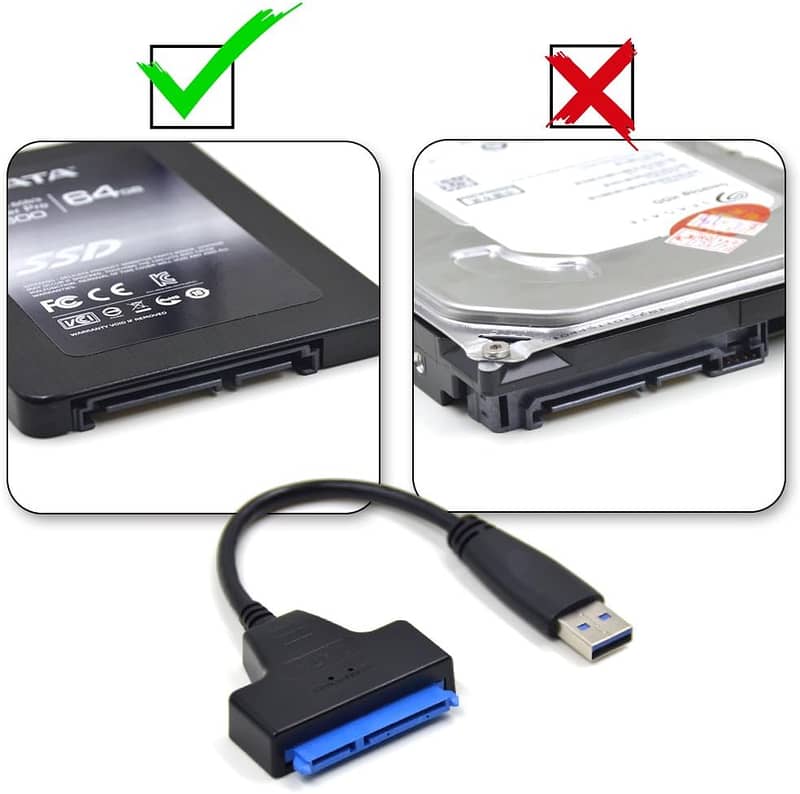 iitrust USB 3.0 to SATA Adapter Cable for 2.5" SSD HDD Drives 4