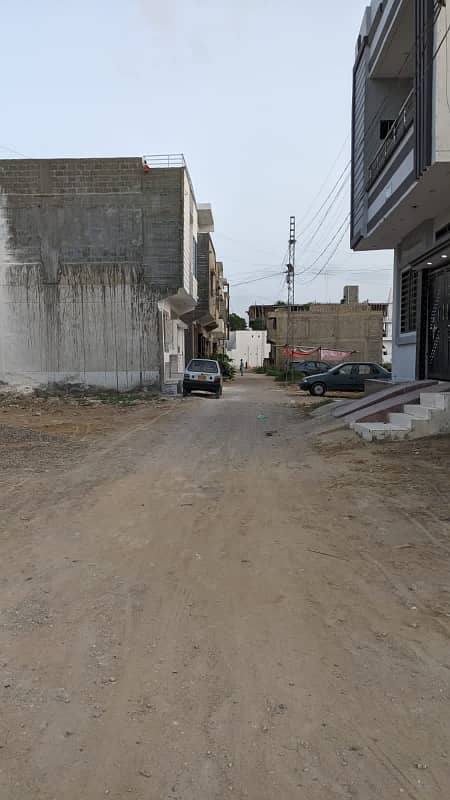 120 Sq Yard Leased West Open plot for sale in SAADI GARDEN Block 1 near Bilal Masjid 11