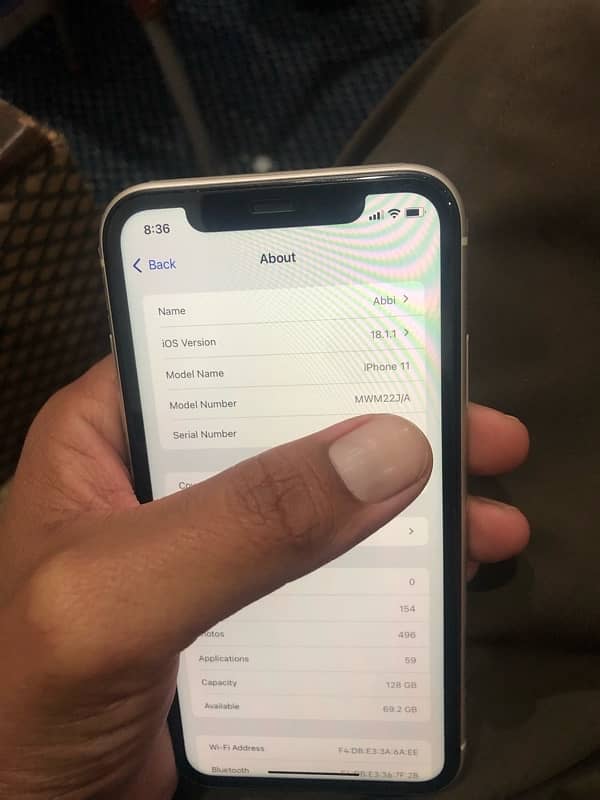 iphone 11 PTA approved 128 Gb water pack 10/10 9