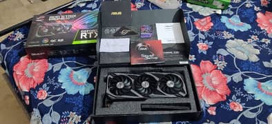 RTX 3070 TI ASUS ROG STRIX WITH BOX SEALED WITH LOW TEMPS