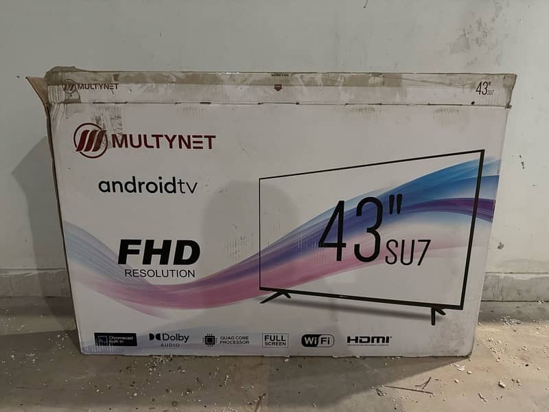 MULTYNET 43” SU7 Official Android Bezelless LED TV 8