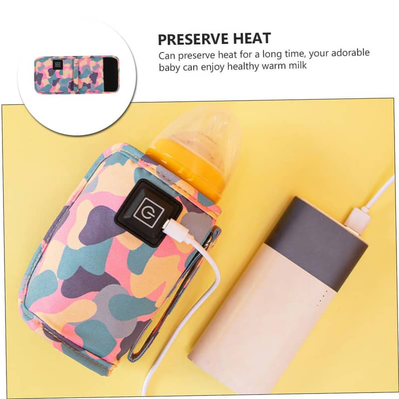 USB Milk Water Warmer Insulated Bag,Baby Nursing Bottle 9