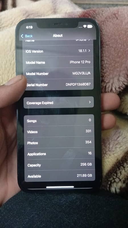 I phone 12 pro 256 gb Jv non pta 4