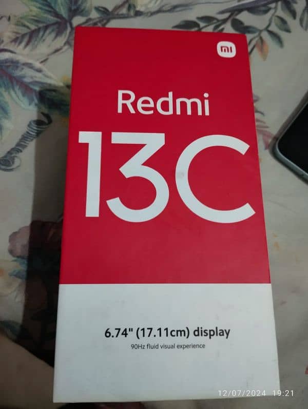 redmi 13c glacier white colour 6/128gb PTA approved 5