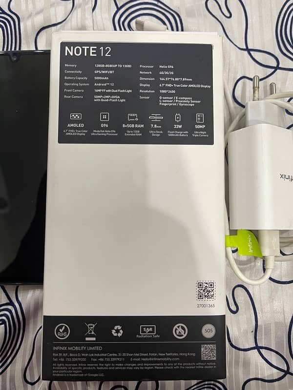 infinix note 12 8/128GB 3