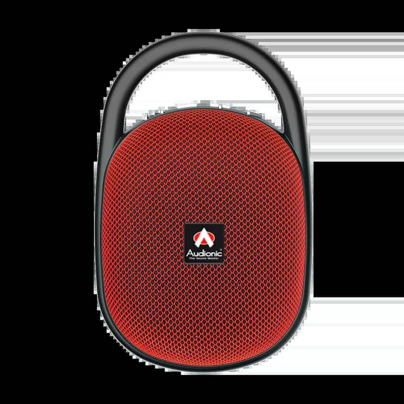 AUDIONIC MILAN PORTABLE SPEAKER -PREMIUM SOUND QUALITY!! (VIVID RED) 6