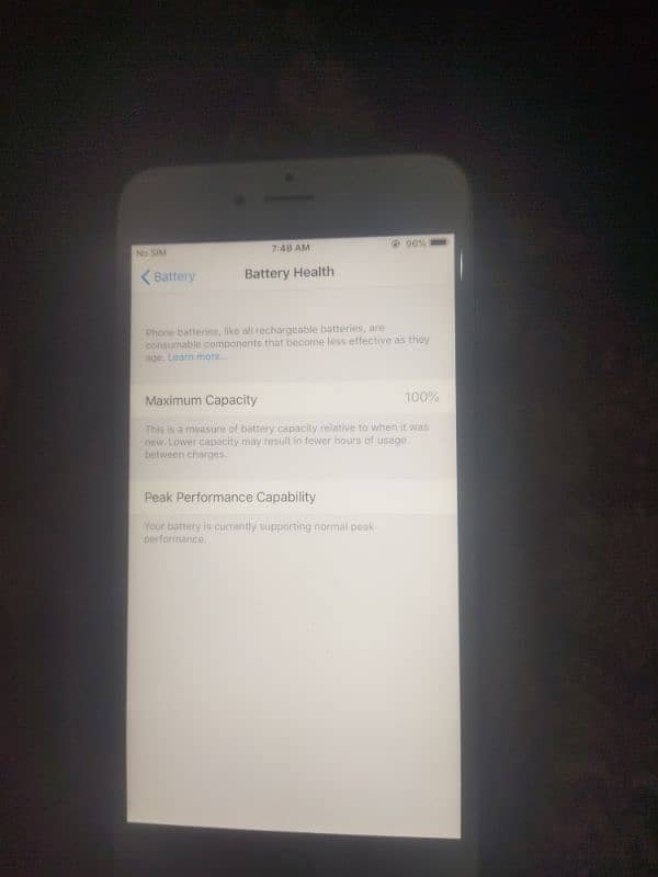 iphone 6plus 64GB front camera disabled but back working good 5