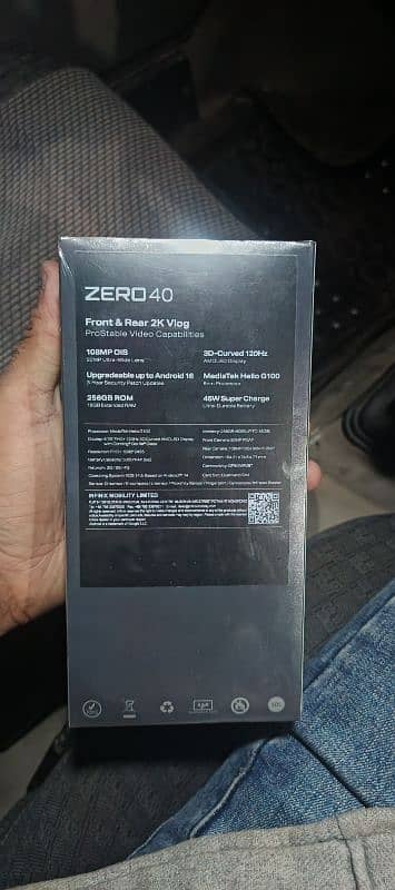 Original Infinix Zero 40 Box Pack for Urgent Sale 2